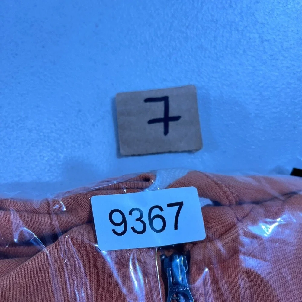 Vtg Polo Ralph Lauren Hoodie Mens‎ M Orange Jacket Full Zip Fleece  Y2K